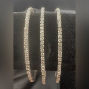 Elegant Silver Crystal Bracelet